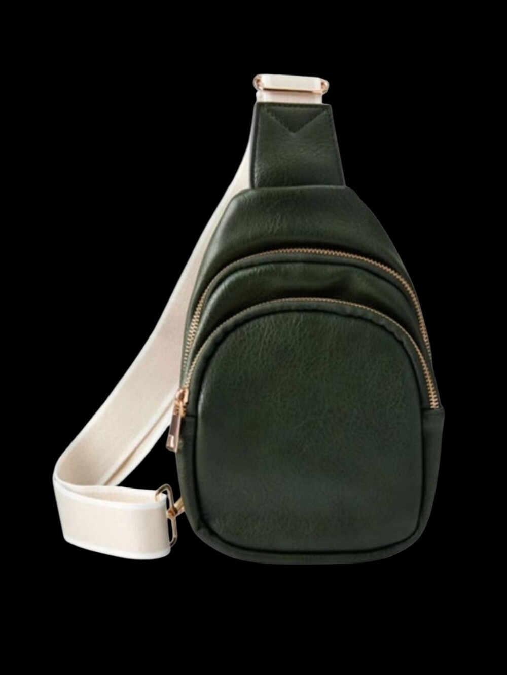 Faux Leather Sling Bag And A Zip Wallet -with Wristlet Included .